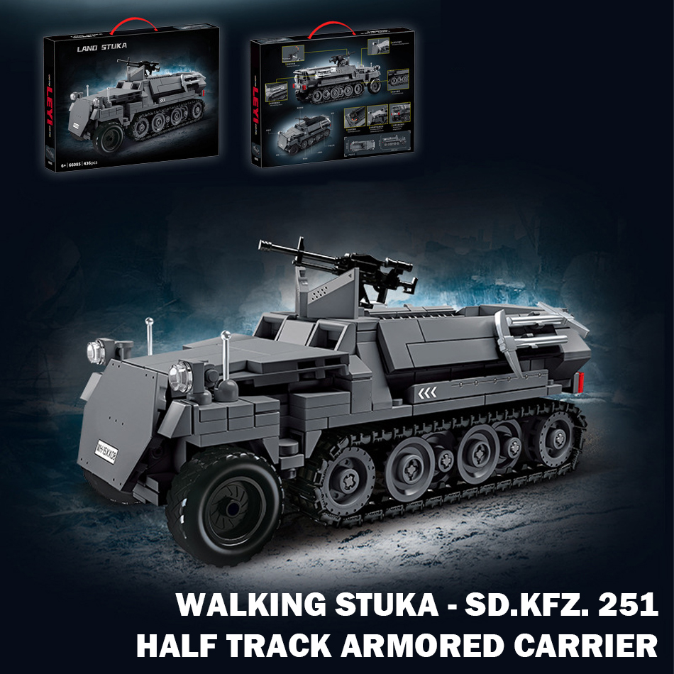 Lego Minifigure Holder - MOC WW2 Military German Walking Stuka