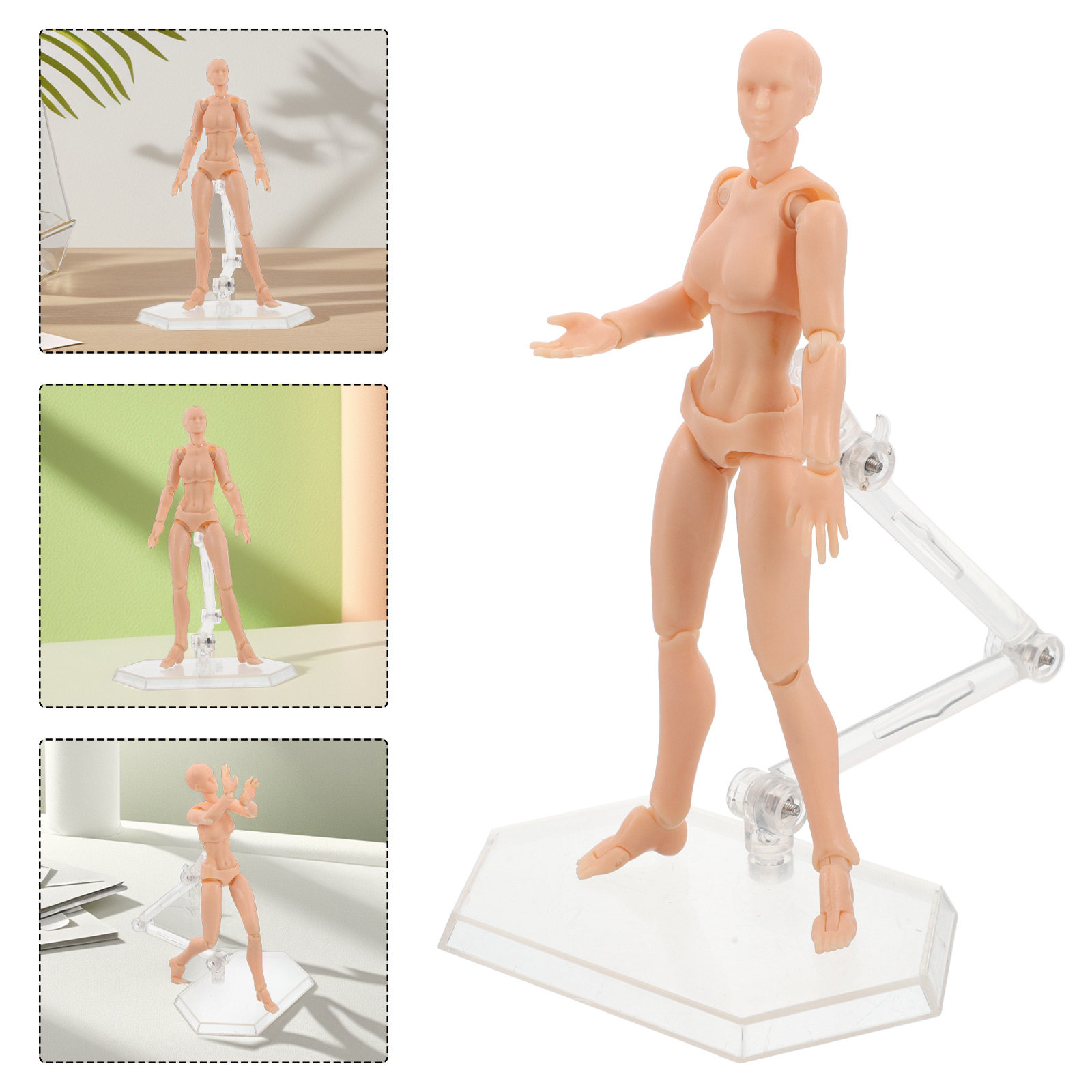 Action Figure Stand - Artist Drawing Manikin Jointed Action Figure
