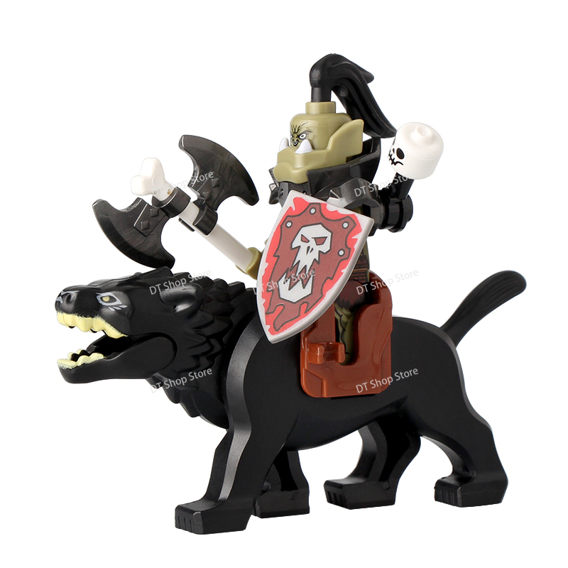 Lego Minifigure Holder - Skeleton Soldier Medieval Castle Knight Warriors