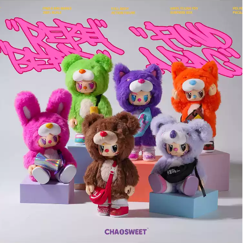 Original ChaoSweet REBEL BEAR  - Vinyl Figure Blank review and price