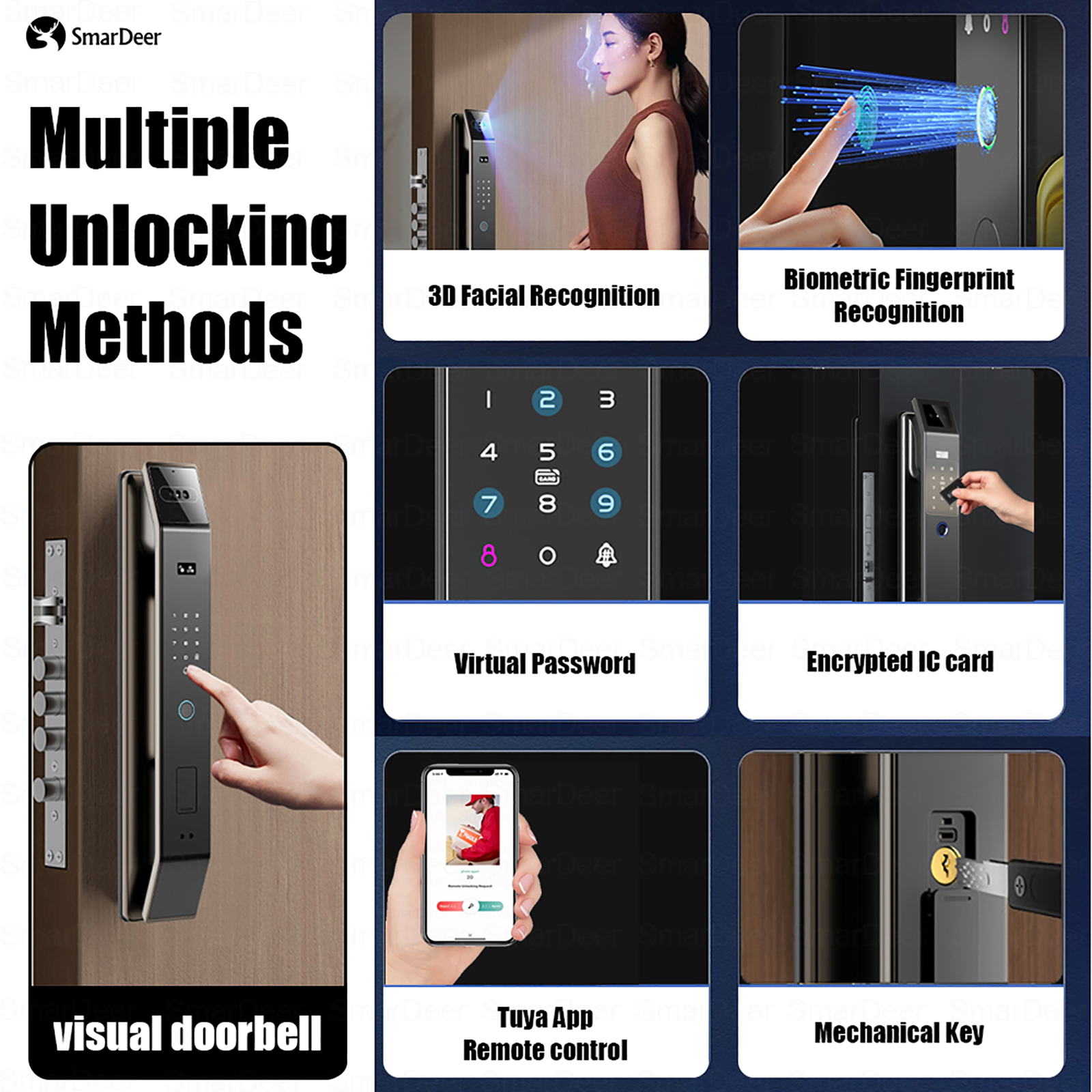 SmaerDeer Smart lock with Came - Graded Card Display review and price