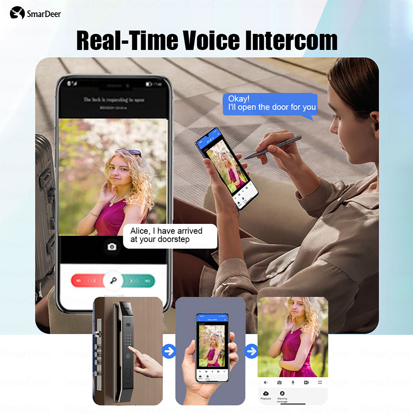 SmaerDeer Smart lock with Came - Graded Card Display review and price