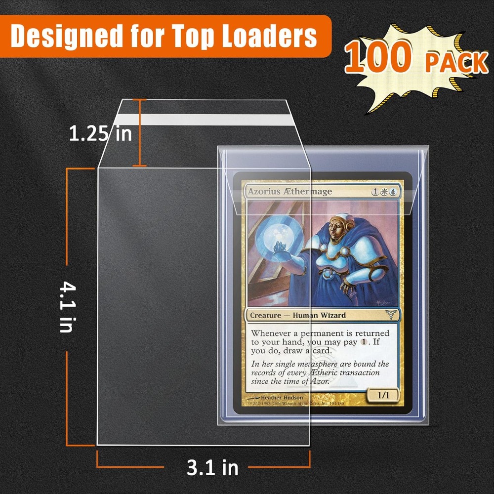 100 Pack Top Loader Sleeves, U - Card Top Loader review and price