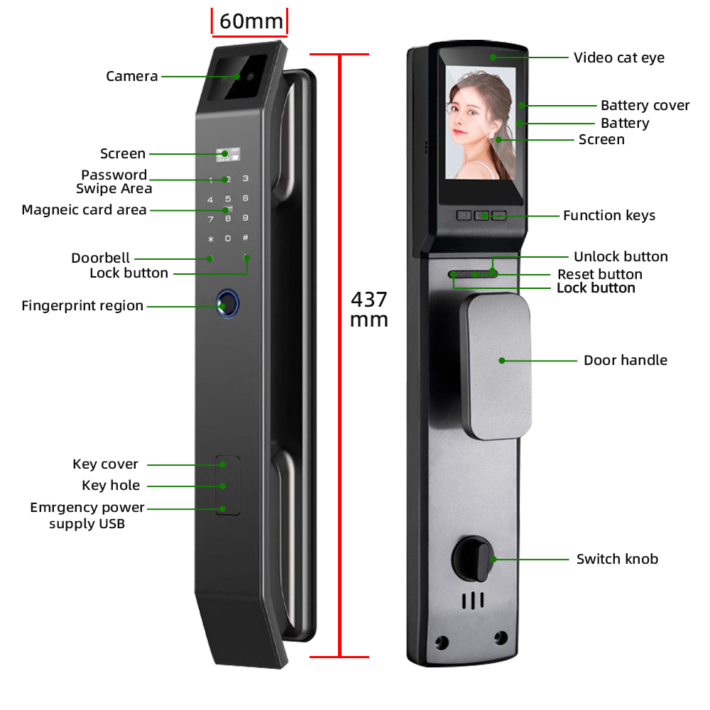RAYKUBE DF14 Tuya WiFi 3D Face - Graded Card Display review and price
