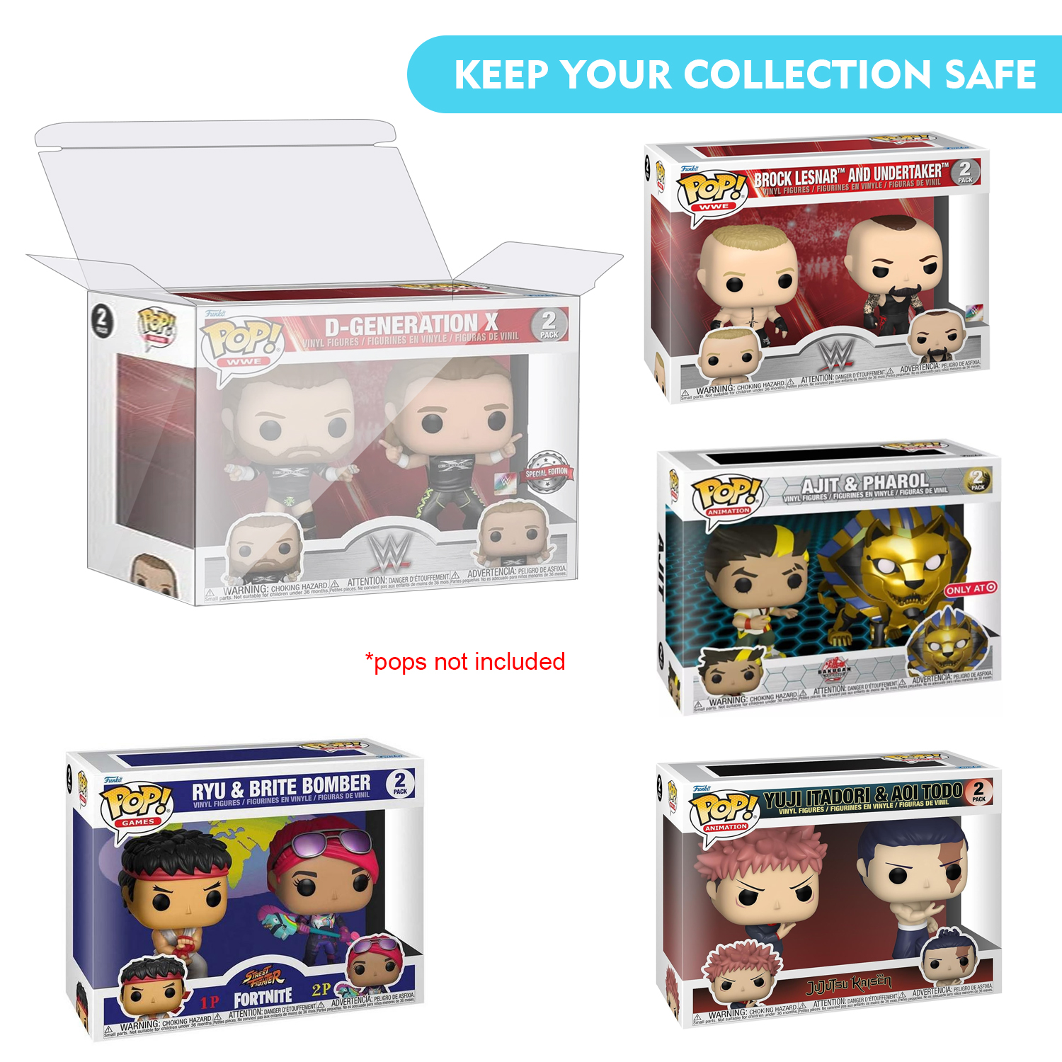 HIGOPLAY 2 in 1 Pack Protectiv - Funko Pop Protector review and price