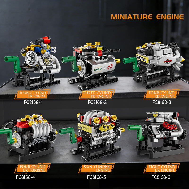 Mini Engine 2/3/4/6/8 Cylinder - Building Block Mini review and price