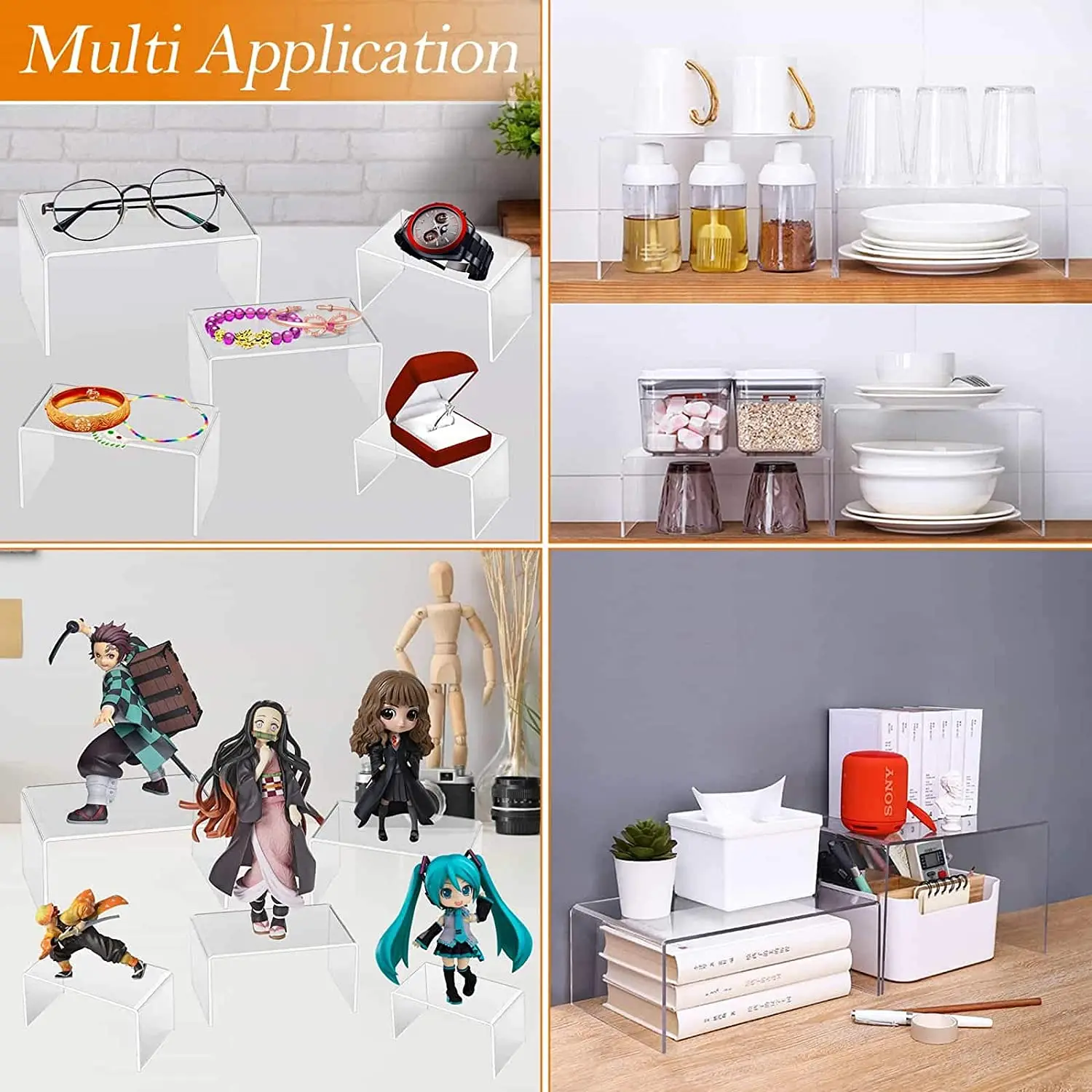 U Shape Acrylic Display Riser  - Pop Display Shelf review and price