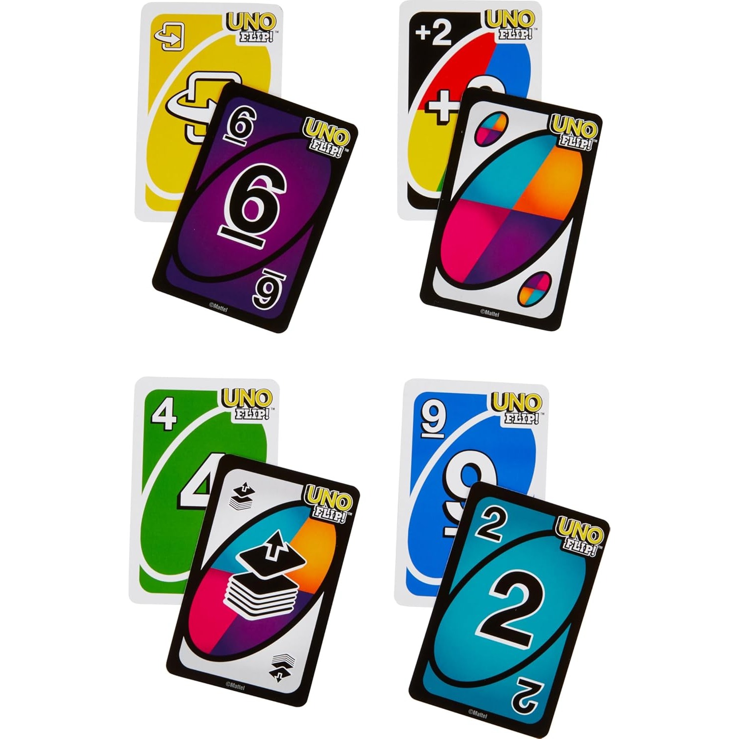 100% Original Mattel UNO Flip  - Graded Card Display review and price