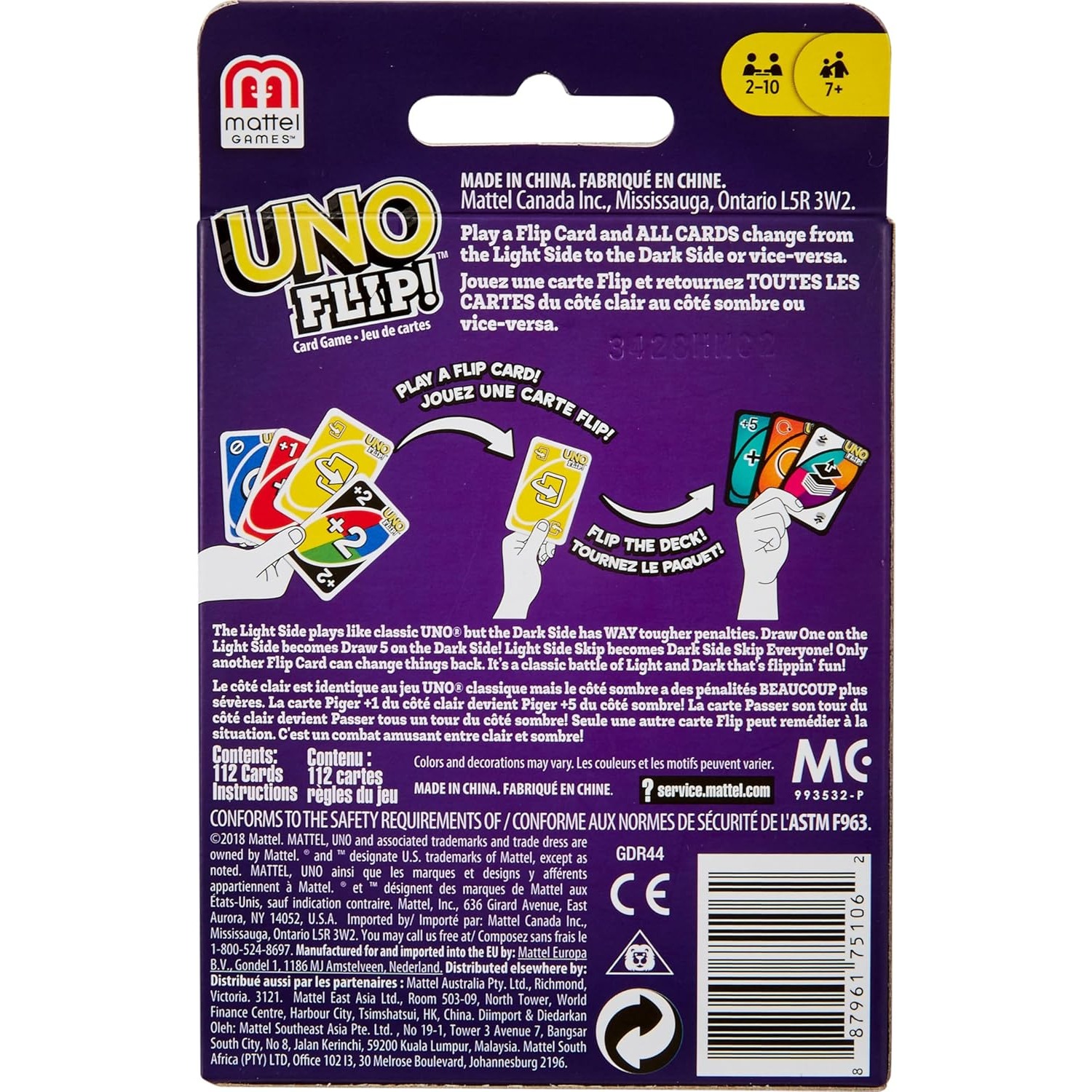 100% Original Mattel UNO Flip  - Graded Card Display review and price
