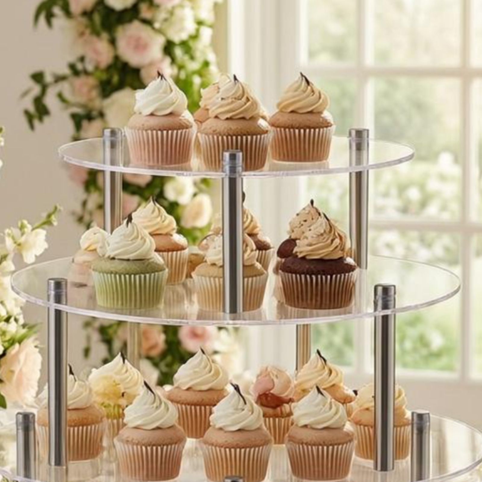 Acrylic Cake Stand Cylindrical - Display Risers Set review and price