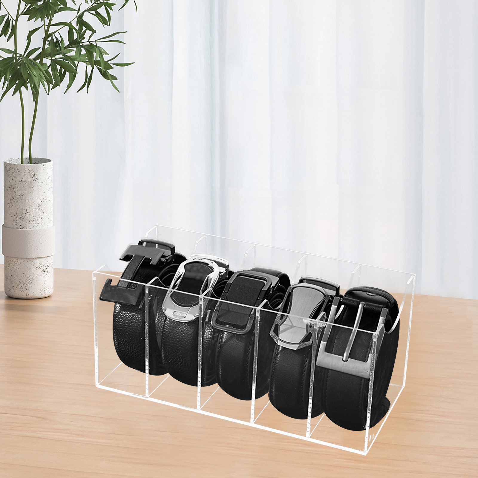 5-Compartment Acrylic Belt Org - Display Case Acrylic review and price