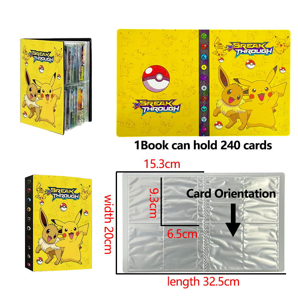 Pokemon 240 Card Album Book Ga - Pokemon Binder Card review and price